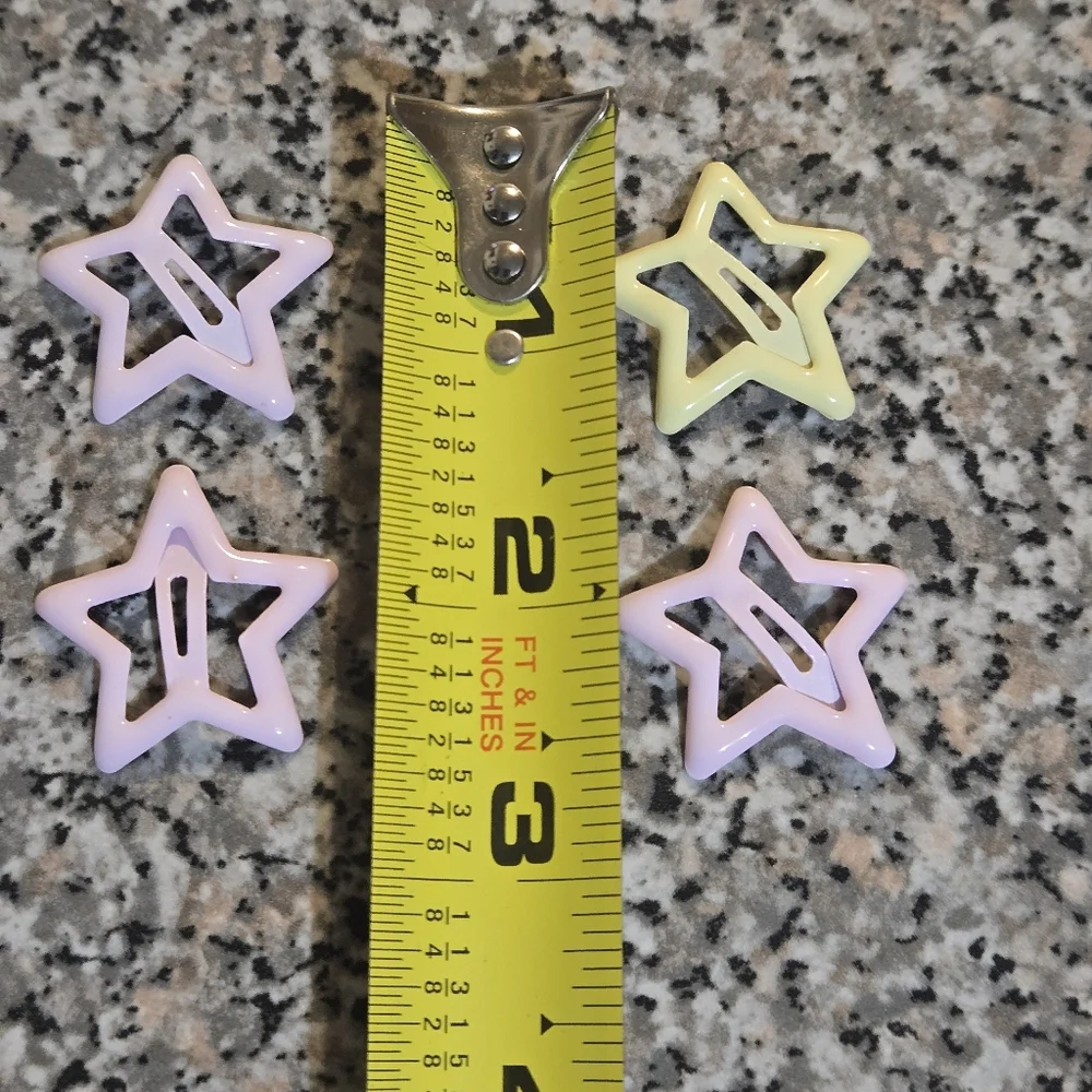 🍒🍒 Colorful Star Hair Clips Set